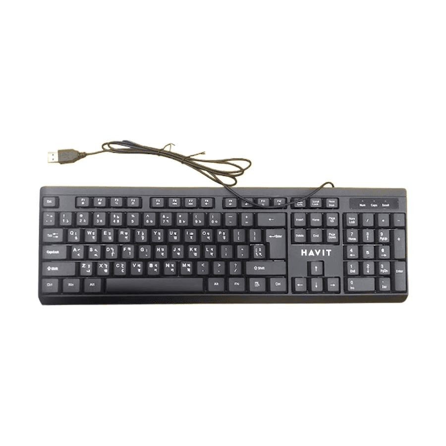 Keyboard Havit KB376 | English Font USB
