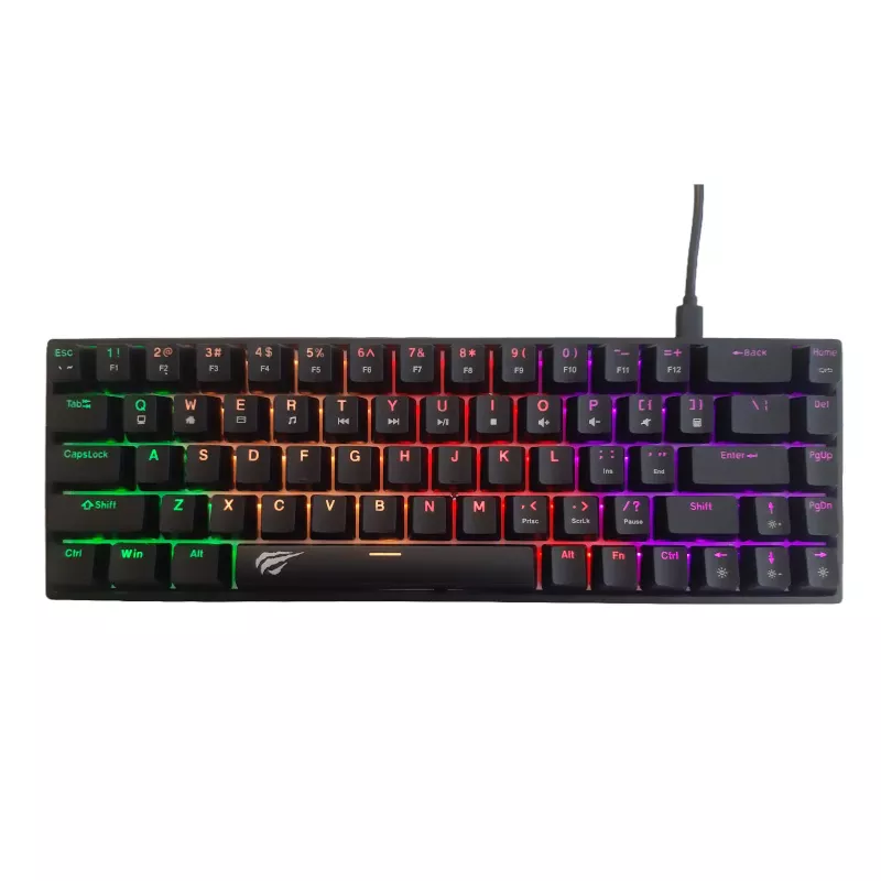Gaming Mechanical Keyboard HAVIT KB881L | RGB Backlit Keyboard | Type C | 60%